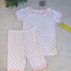 NWT Milkberry Pink & White Floral Pajama Loungewear Set 3T Bamboo